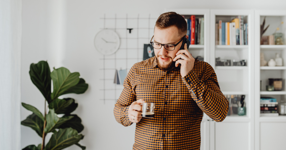 man on the phone