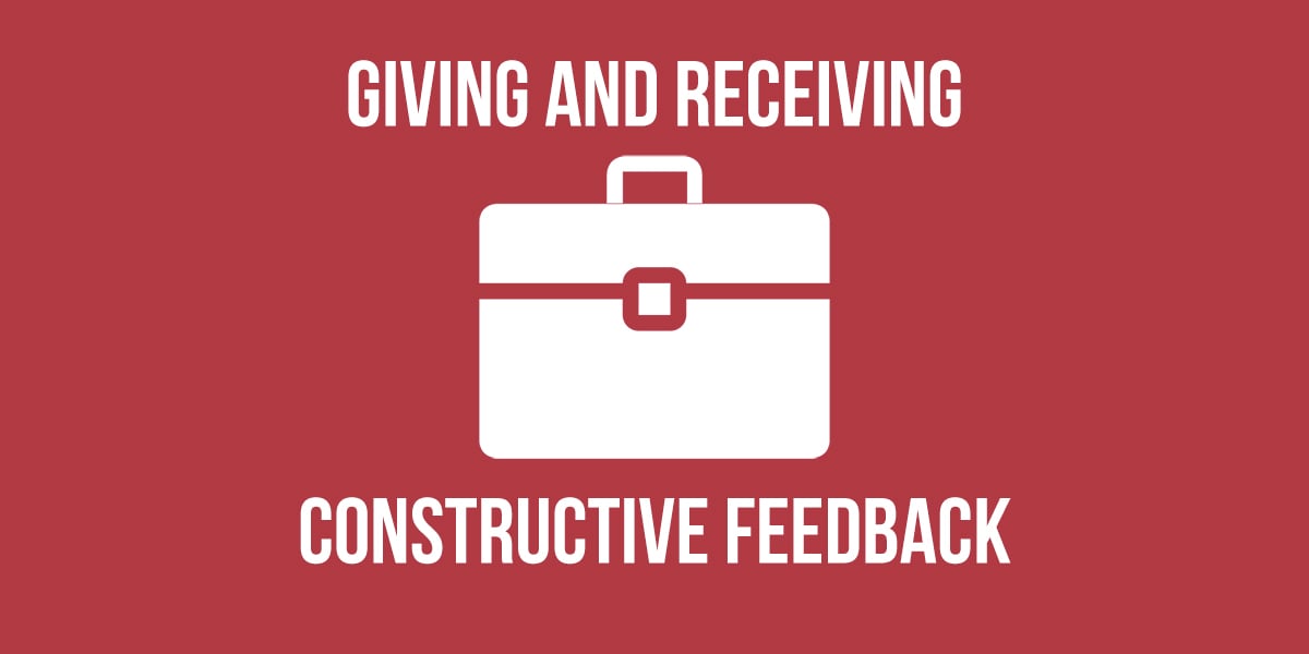 giving and receiving constructive feedback