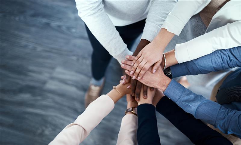 Putting hands together