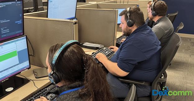 Dexcomm agents answering phones