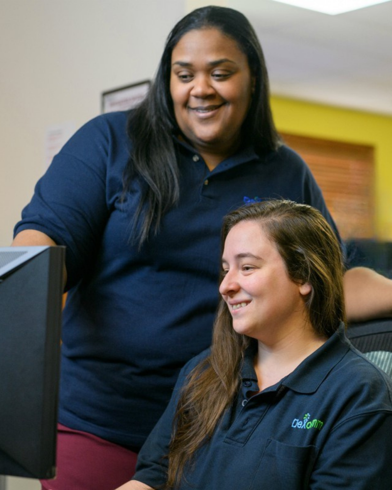 Dexcomm customer service representatives in training